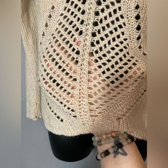 Delia*s vintage 90s cream crochet sweater - Picture 5 of 6